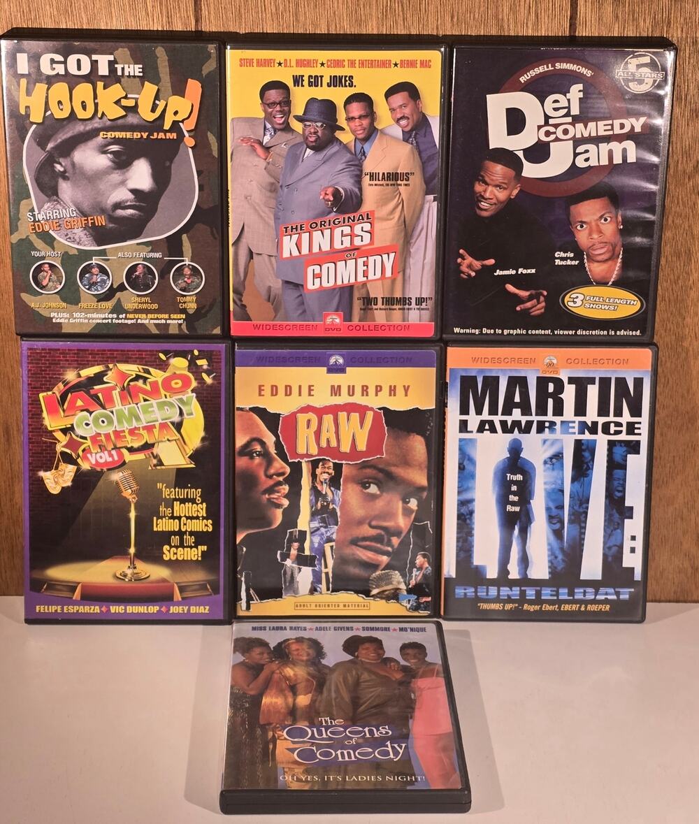 Stand Up Comedy DVD Lot 7 Eddie Murphy Martin Lawrence Def Comedy Jam Kings